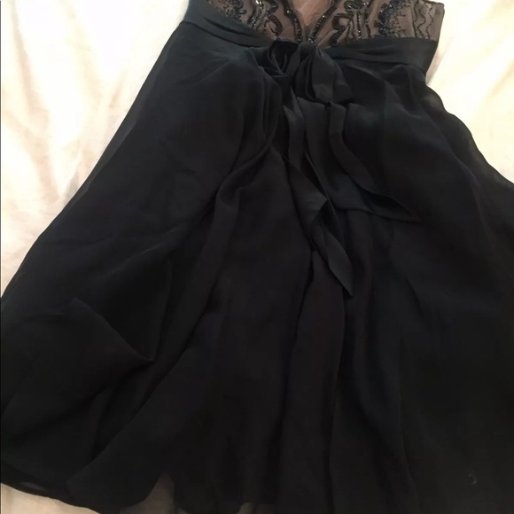 BCBG MAX AZRIA Silk Beaded Cocktail Party Chiffon - Picture 6 of 8